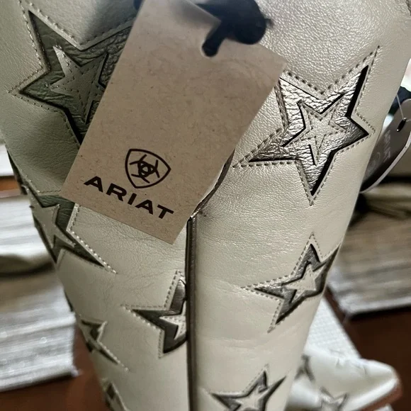 NWT Originally $350 Ariat Casanova Star X Toe Western Boot in Pearl Size 7 - Picture 5 of 13